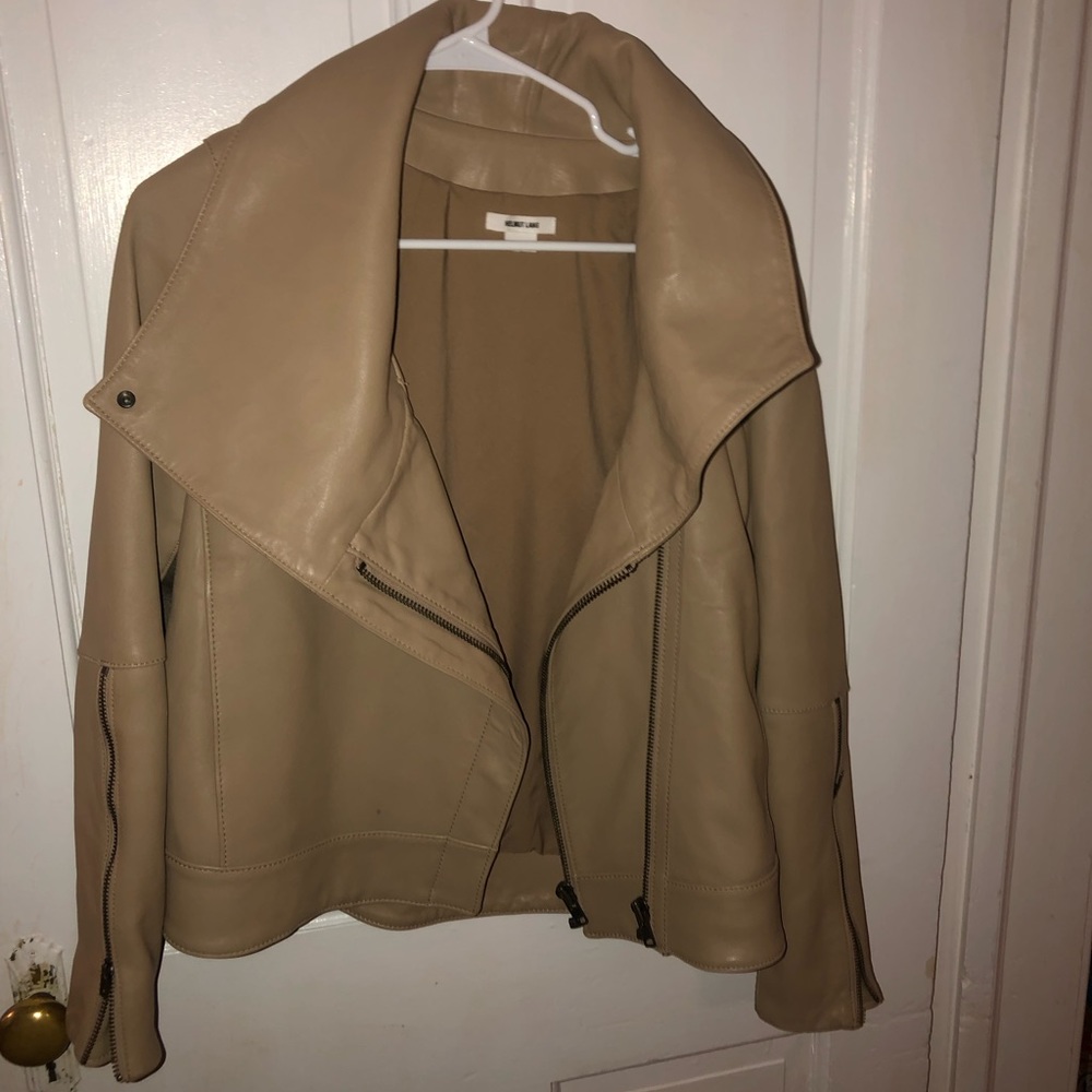 Helmut and lang leather jacket size P
